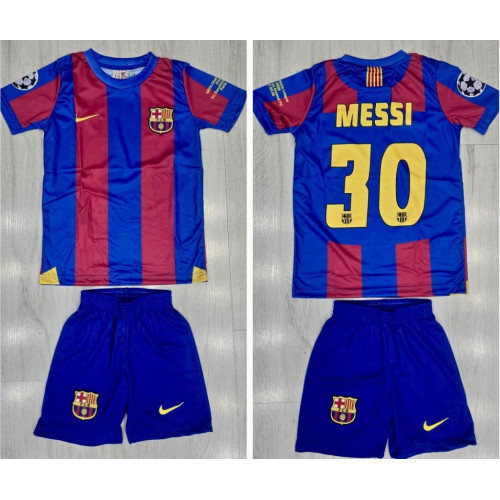 8374 Ретро детски футболен комплект Barcelona MESSI 30